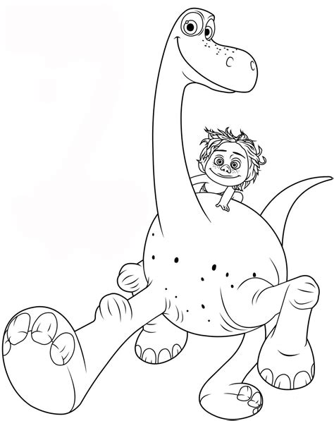 The Good Dinosaur Coloring Pages To Download And Print For