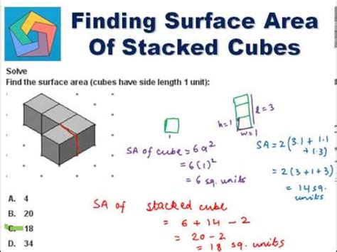 40 109 просмотров 40 тыс. Finding Surface Area of Stacked Cubes - YouTube