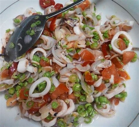 Boringlah asyik makan dengan sos biasa tu.. Resepi kerabu sotong ala Thai yang sedap | Malaysian food ...