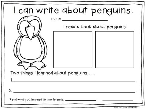 Looking for more free winter worksheets, winter activities. Winter Writing for First Grade | Themes: Artic / Polar ...