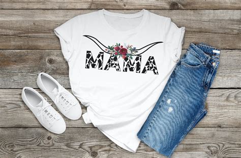 Mama Shirt Cow Print Shirt T For Mom Mom Shirt Funny Etsy