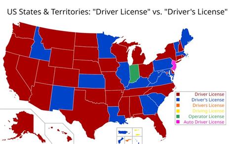 You're at least 16 years old from a country that doesn't require a driver's license; US States & Territories: "Driver License" vs. "Driver's ...