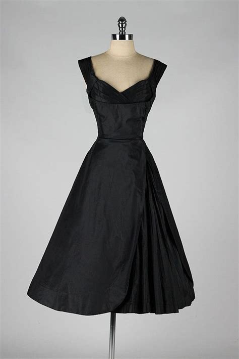 S Black Silk Dress S Party Dresses Vintage Dresses Vintage