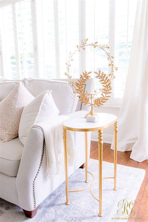 White, silver and gold are the essential colours for christmas time. White and Gold Home Decor - Randi Garrett Design