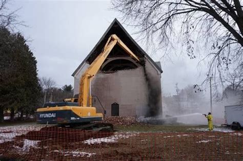 Demolition Begins At Former United Methodist Church In Fort Edward