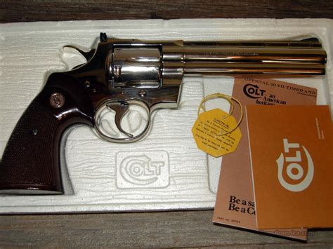 Colt Python 6 Inch Nickel For Sale