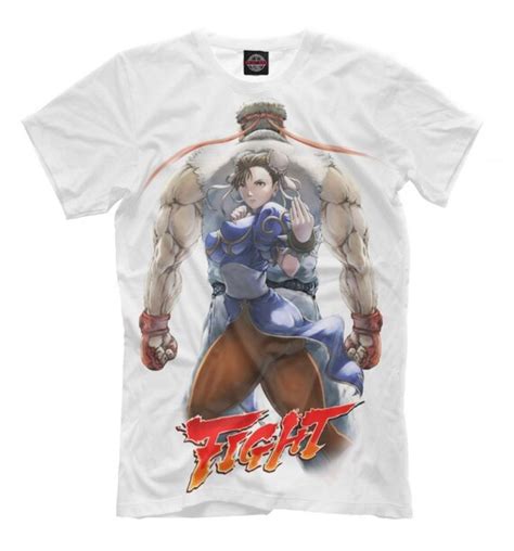 Chun Li And Ryu Street Fighter T Shirt High Quality Tee Etsy