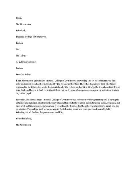 95 Pdf Letter To Decline School Acceptance Printable Docx Zip