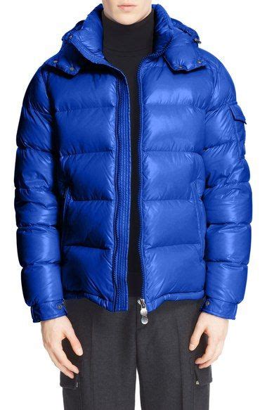 Moncler Maya Lacquered Down Jacket In Bright Blue Modesens