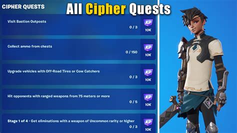 Complete Cipher Quests Guide Fortnite Chapter 4 Season 1 YouTube