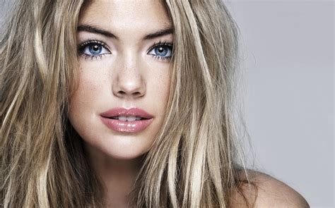 Hd Wallpaper Women Blonde Blue Eyes Face Kate Upton Model Hair