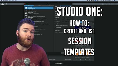 Studio One How To Create And Use Session Templates Youtube