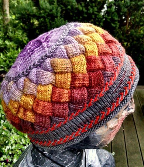 Serendipity Entrelac Hat Knitting Pattern Etsy Entrelac Knitted