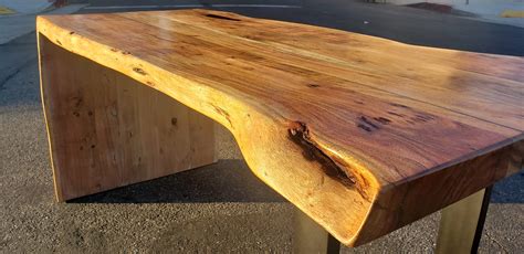 Sold Stunning Live Edge Waterfall Table Etsy