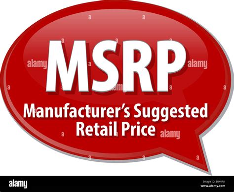 Word Speech Bubble Illustration Of Business Acronym Term Msrp