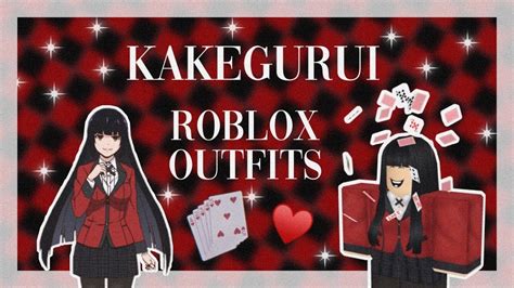 Kakegurui Roblox Outfit Ideas Anime 🃏 Youtube