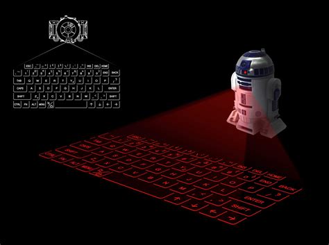 R2 D2 Infrared Projecting Keyboard — Geektyrant