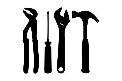 Tool Silhouette Graphic By Illustrately · Creative Fabrica