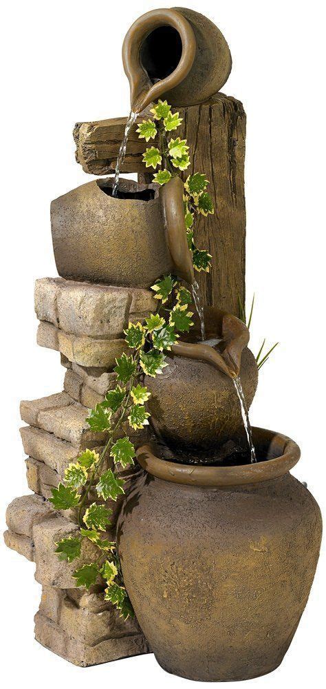 You can gather diy indoor waterfall guide and view the latest indoor waterfall ideas in here. Three Rustic Jugs Cascading Fountain | Fountains outdoor ...