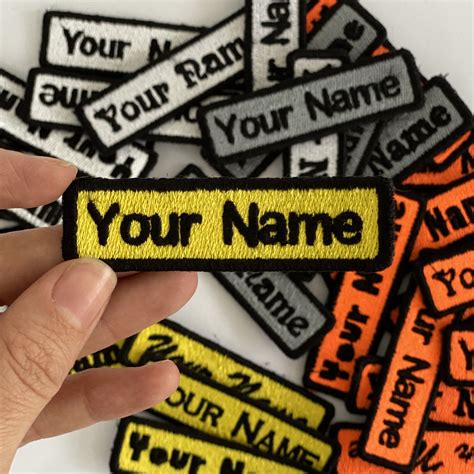 Custom Name Patch Personalized Patch Iron On Patch Back Patch