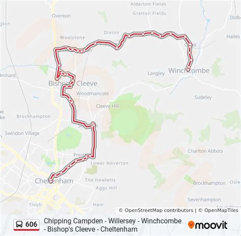 606 Route Schedules Stops And Maps Winchcombe Updated