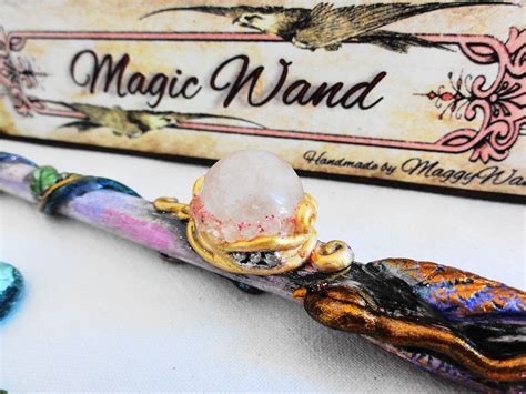 magic wand magic stick magic wand with rose quartz gemstone etsy etsy finds magic wand etsy