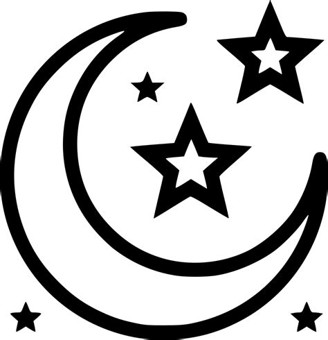 Moon And Stars Svg Png Icon Free Download 547895 Onlinewebfontscom