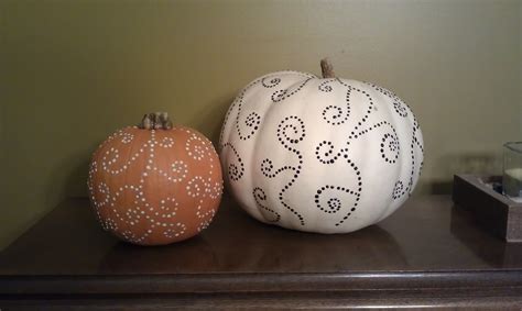 These Are The Pumpkins I Made This Halloween They Are Just Puffy Paint