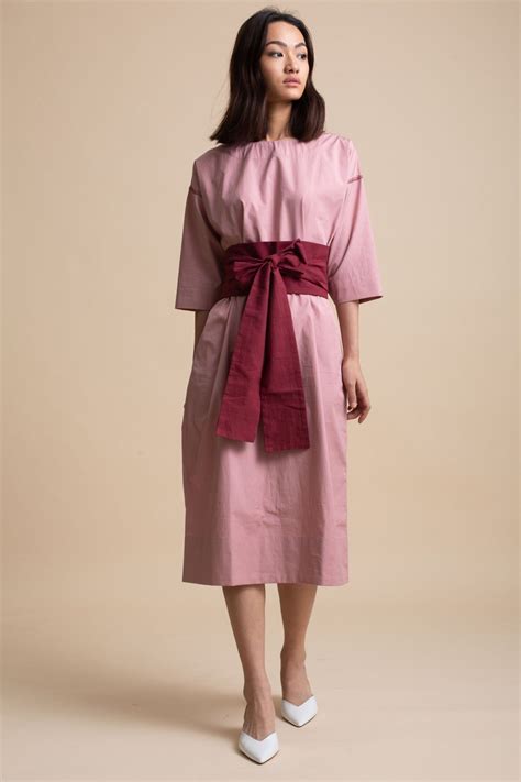 Blush Pink Kimono Dress With Belt Pink Kimono Dress Popular Dresses