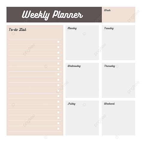 Weekly Planner Design Template Template Download On Pngtree