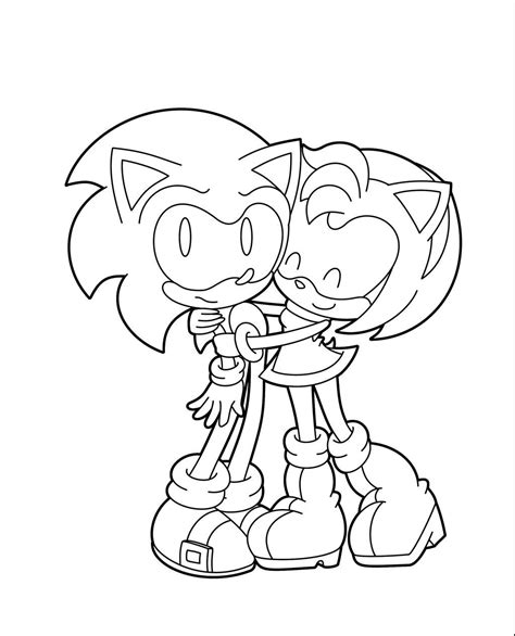 Sonic And Amy Coloring Pages Coloring Pages 2019