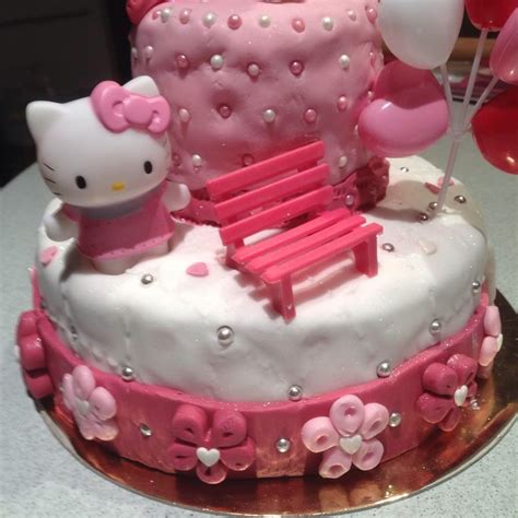 Gâteau Hello Kitty Cake Design Pâte à Sucre Les Délices De Mary