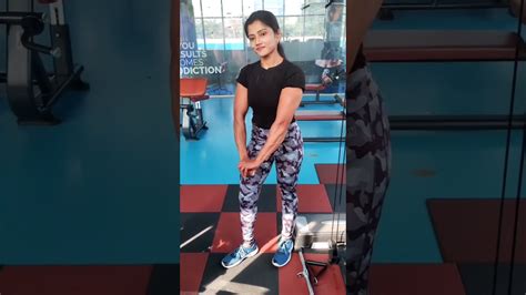 Cute Indian Girl Gym Posing Tricep Biceps Fitness Girl Gym Lover Youtube