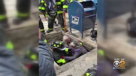 Firefighters Rescue Woman After She Fell Into Hole In Midtown Youtube