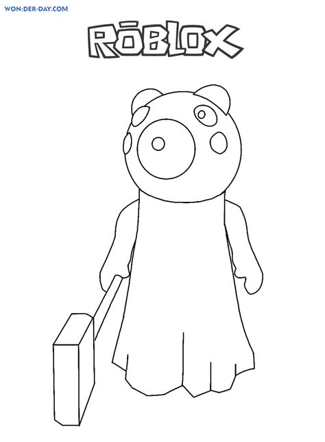 Piggy Roblox Coloring Pages Wonder Day — Coloring Pages For Children