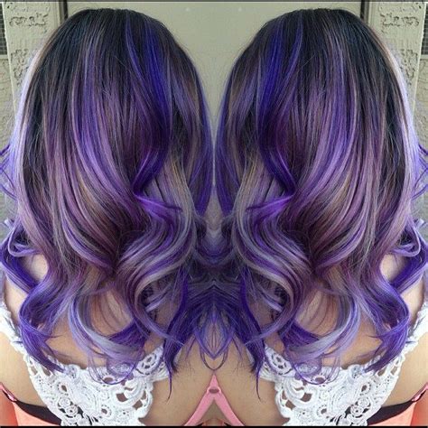 Check spelling or type a new query. Purple hair color with gray blonde highlights. Artist ...