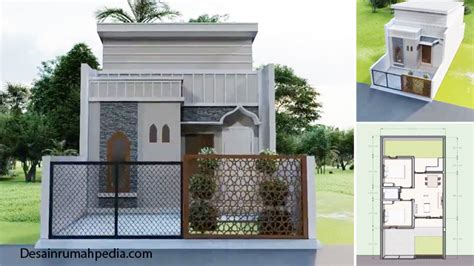 desain  denah rumah minimalis konsep islami ukuran