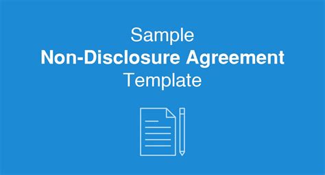 Sample Non Disclosure Agreement Template Everynda