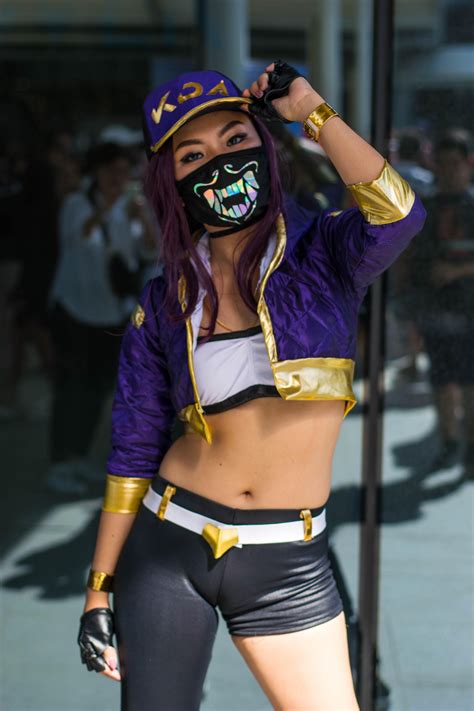 Photographer Kda Akali From League Of Legends Cosplay Woman Sexy