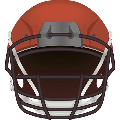 American Football Helmet Front 24090553 Png