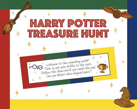 Harry Potter Treasure Hunt Scavenger Hunt Game Clues Etsy