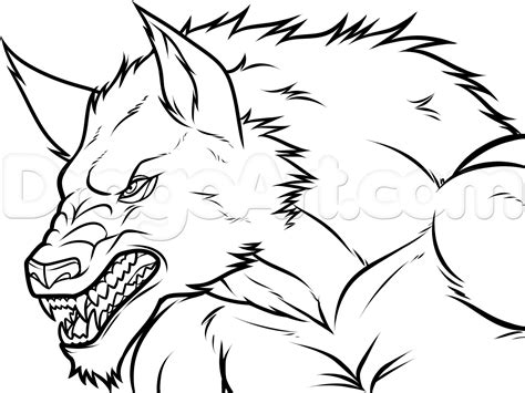 How To Draw A Werewolf Easy Drawing Werewolf Howling Sketch Step By The Best Porn Website