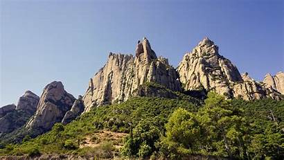 Mountains Montserrat Spain Rocks Getaway Weekend Barcelona