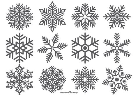 Zeichnungslinie schwarzes unbedeutendes modernes, schneeflocke clipart schwarz und weiß, schneeflocke, symbol png. Schneeflocke Vektor-Form Sammlung - Kostenlose Vektor ...