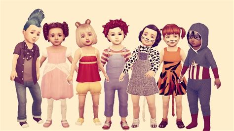 The Sims 4 Lookbook Toddler Halloween Costumes Cc Links Youtube