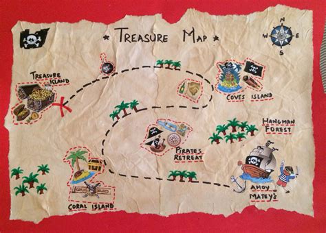 Pirate Treasure Map Piratas Educacion