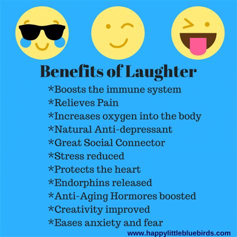 Health Benefits Of Laughter Happy Little Bluebirds