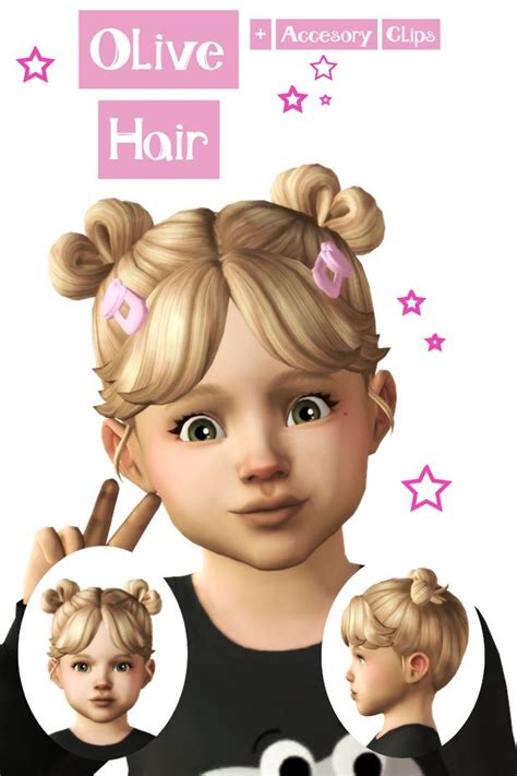 Olive Hair Ravensim On Patreon In 2023 Sims Sims 4 Toddler Cc Sims 4