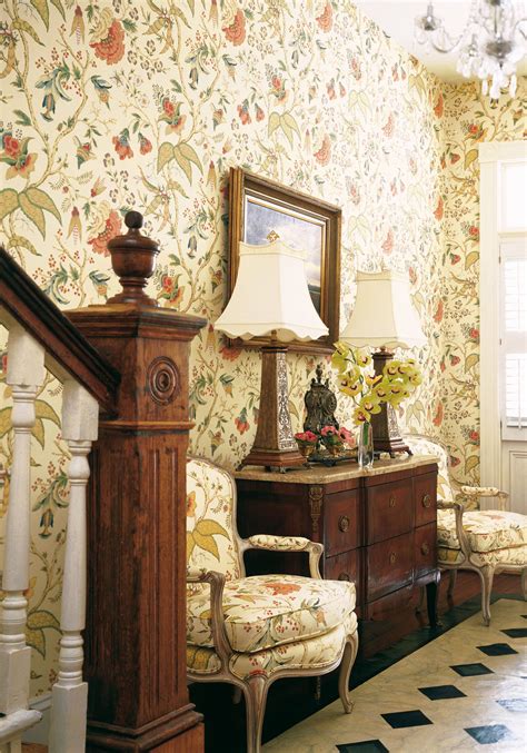 Chinoiserie Floral From Tea House Collection Thibaut Wallpaper