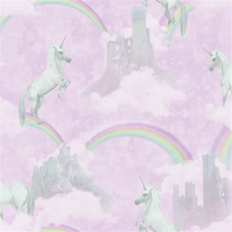 Glitter Wallpaper Unicorn Jumiran Wall